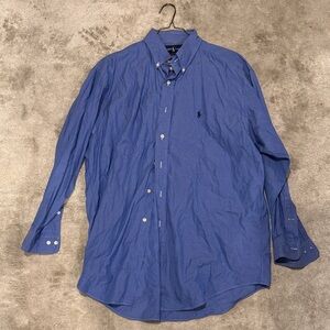 Polo by Ralph Lauren Men's Classic Blue dress Shirt size 16 1/2 32/33